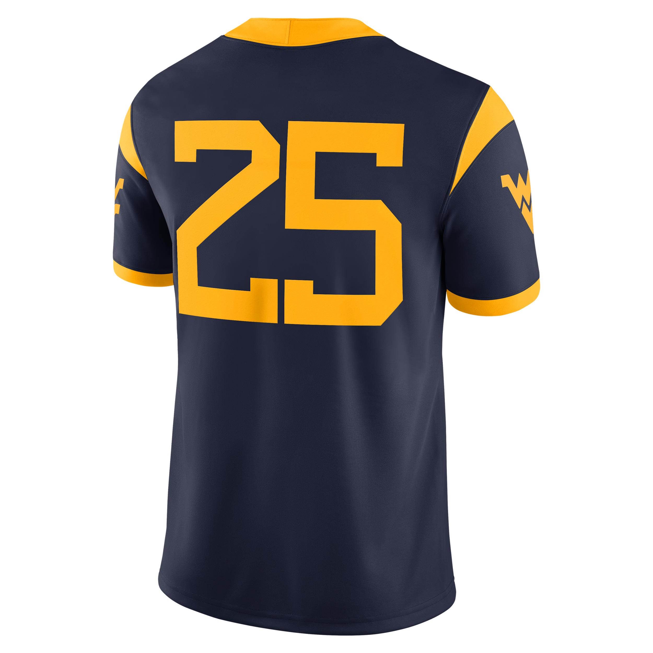 West Virginia Mens Nike Mens Dri-FIT College Game Jersey | NC2F08B5WVN-VF6 Product Image