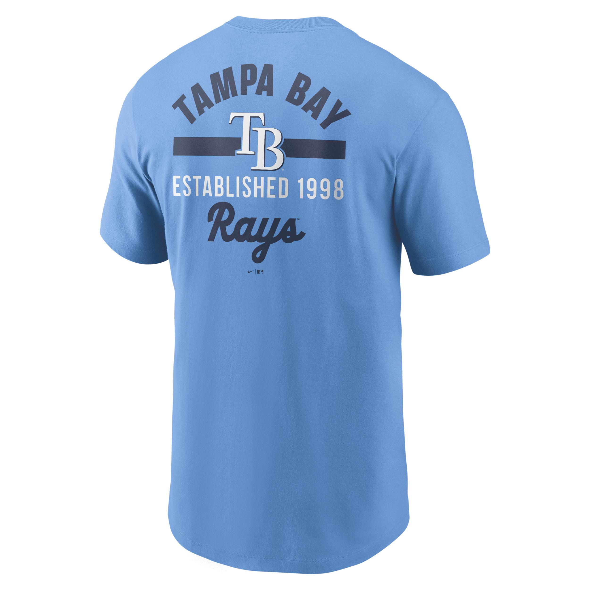 Men's Nike Light Blue Tampa Bay Rays 2-Hit T-Shirt,  Product Image