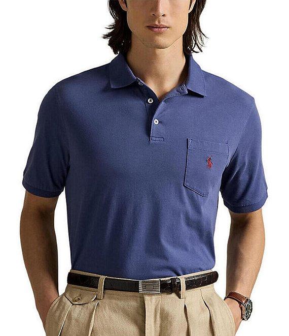 Polo Ralph Lauren Classic Fit Jersey Pocket Short Sleeve Polo Shirt Product Image