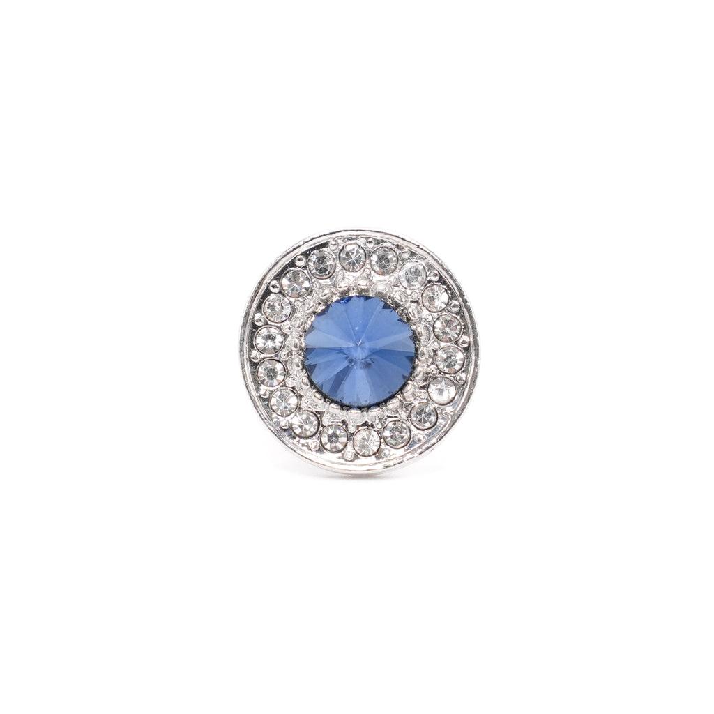 Round Sapphire Rhinestone Diamond Cuff Links Product Image