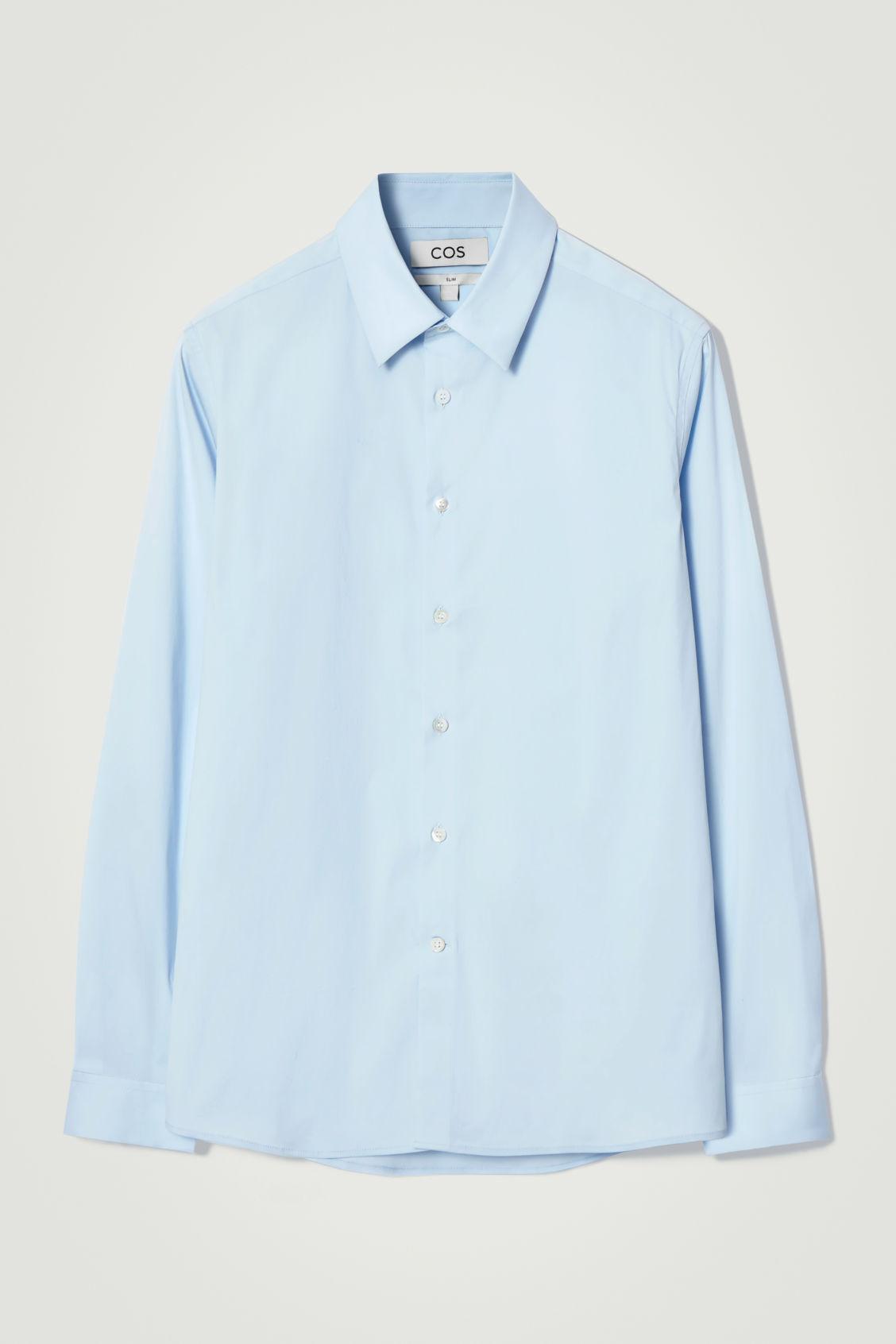 SLIM TAILORED POPLIN SHIRT Product Image