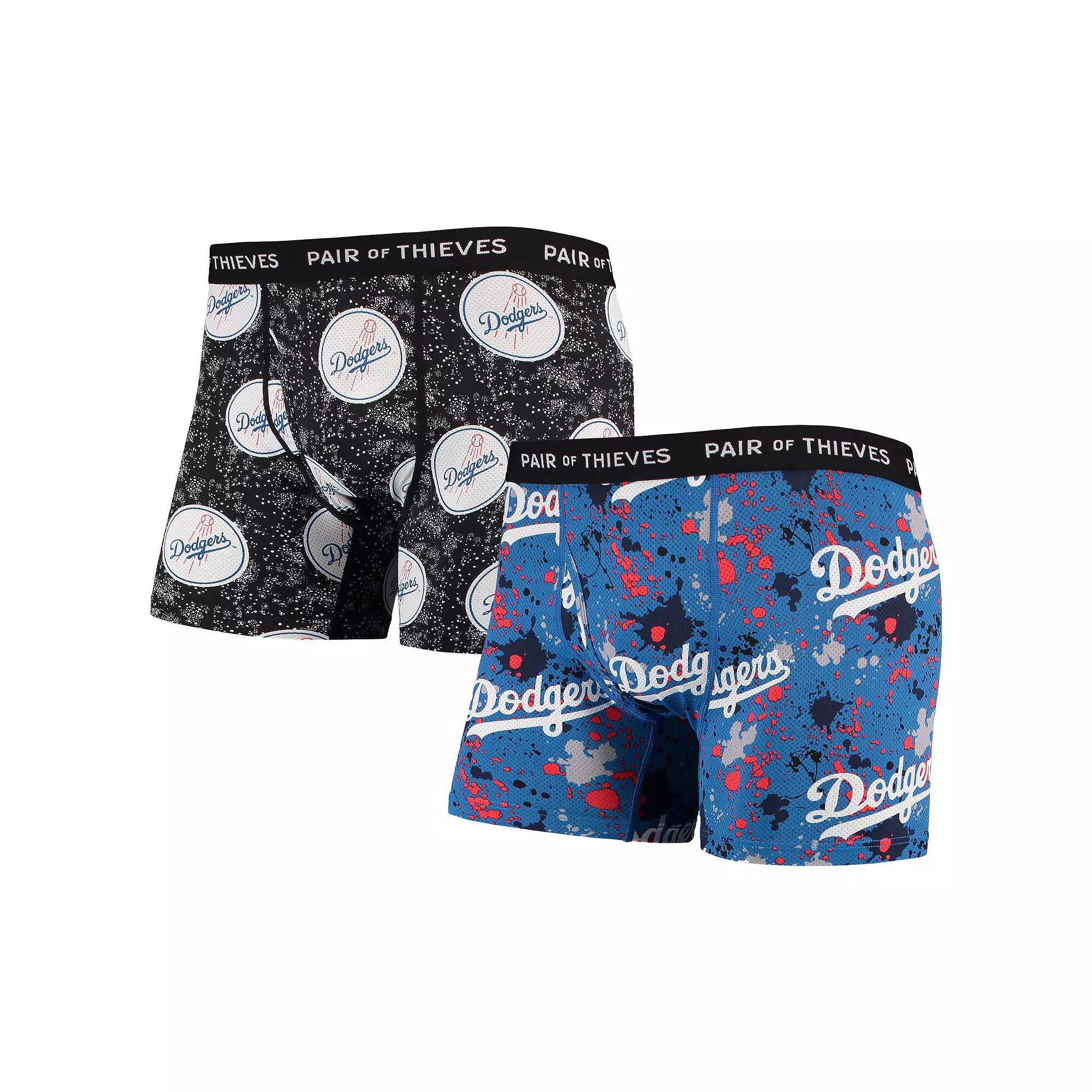 Men's Pair of Thieves Royal/Black Los Angeles Dodgers Super Fit 2-Pack Boxer Briefs Set,  Product Image