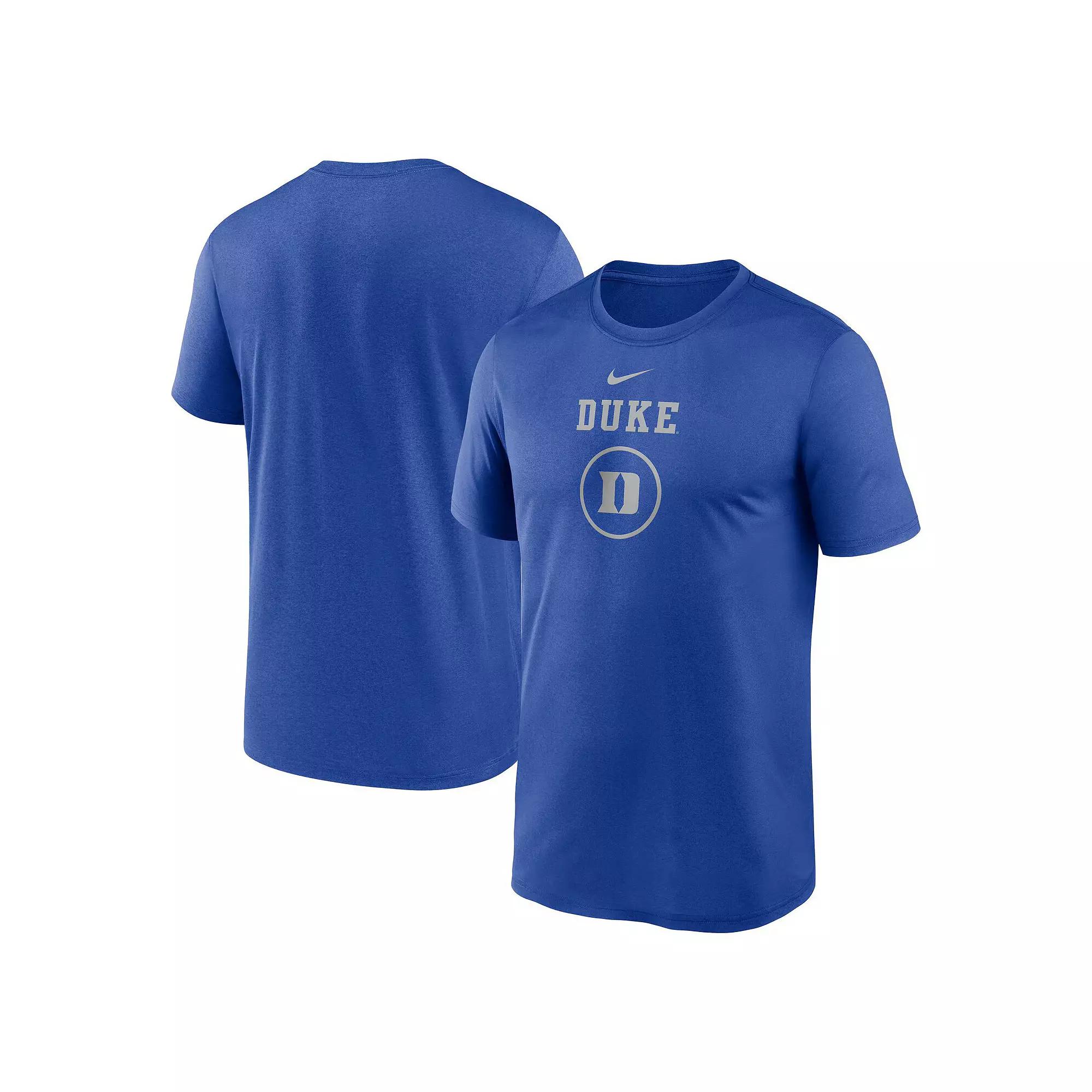 Men's Nike Royal Duke Blue Devils On-Court Basketball Legend Practice Performance T-Shirt,  Product Image