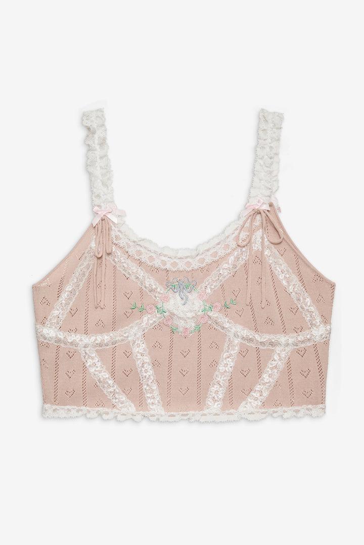 Eloise Knit Tank Top — Neutral Product Image