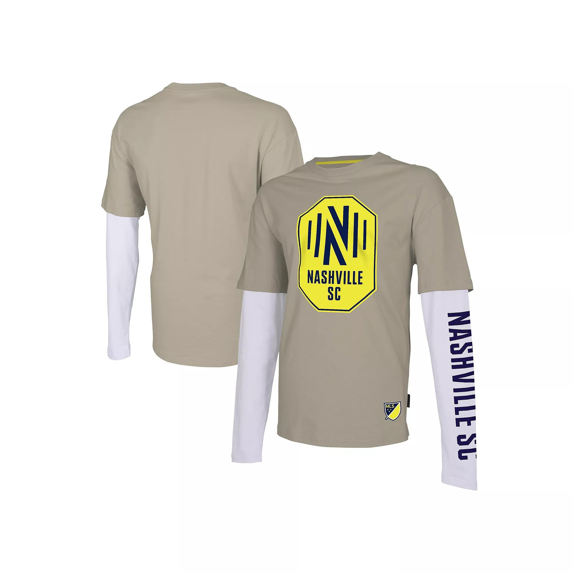 Men's Stadium Essentials Tan Nashville SC Status Long Sleeve T-Shirt,  Product Image