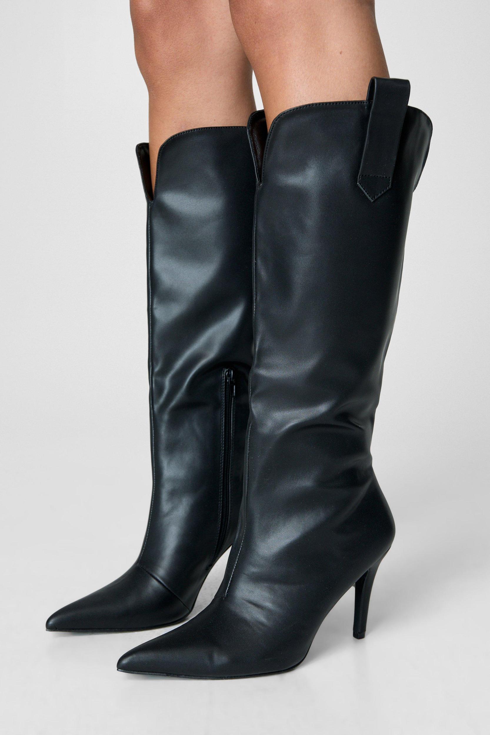 Faux Leather Western boots Product Image
