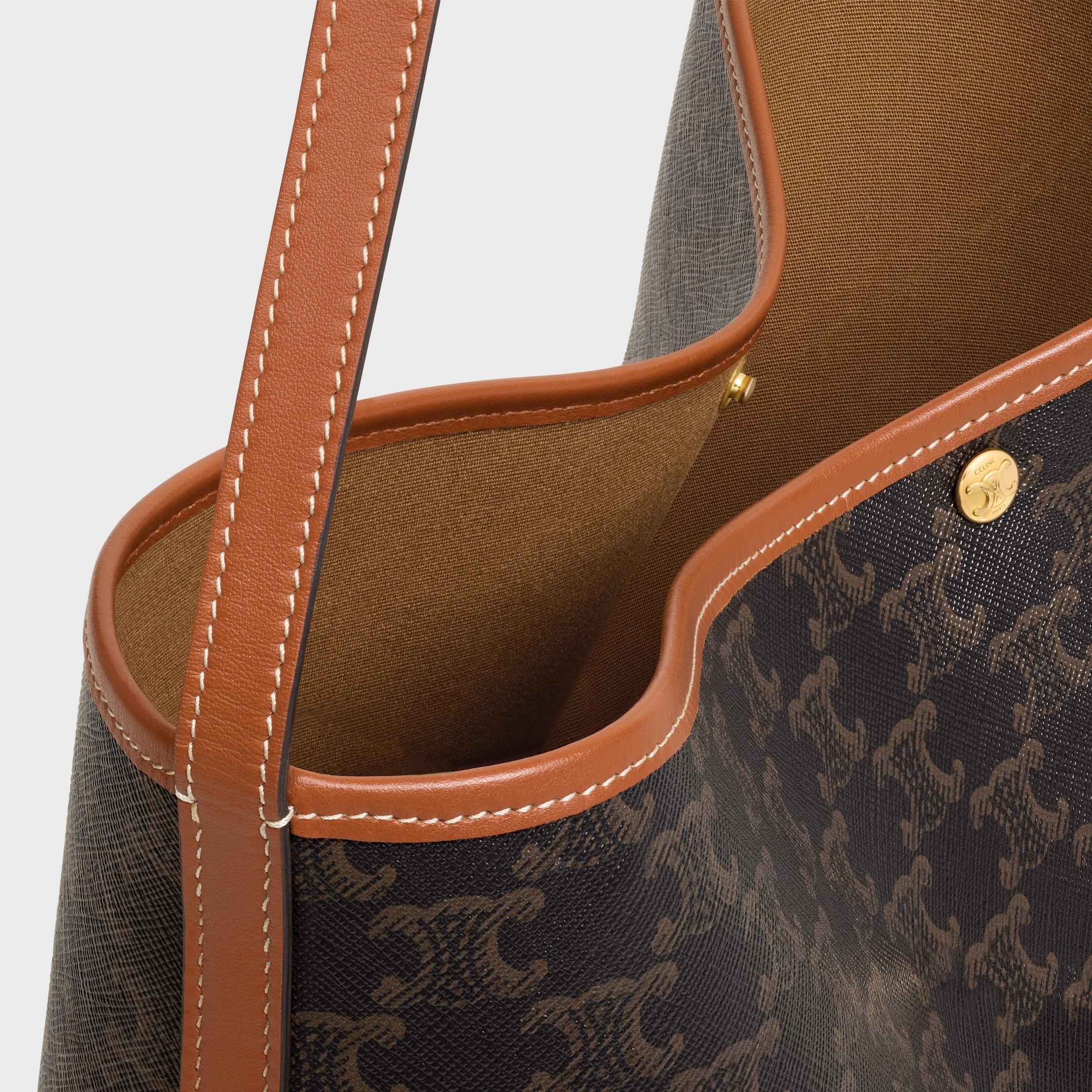 SOFT SHOPPER BAG IN Triomphe Canvas and Calfskin Product Image