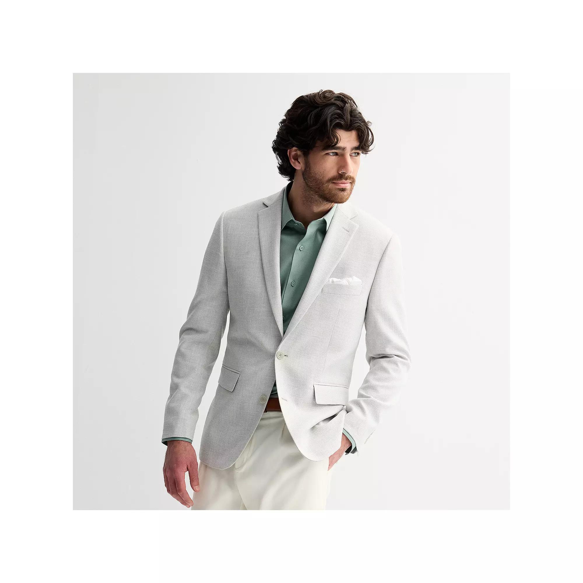 Men's Apt. 9® Premier Flex Slim-Fit Essential Sport Coat, Size: 40 Short, Gray Weave Product Image