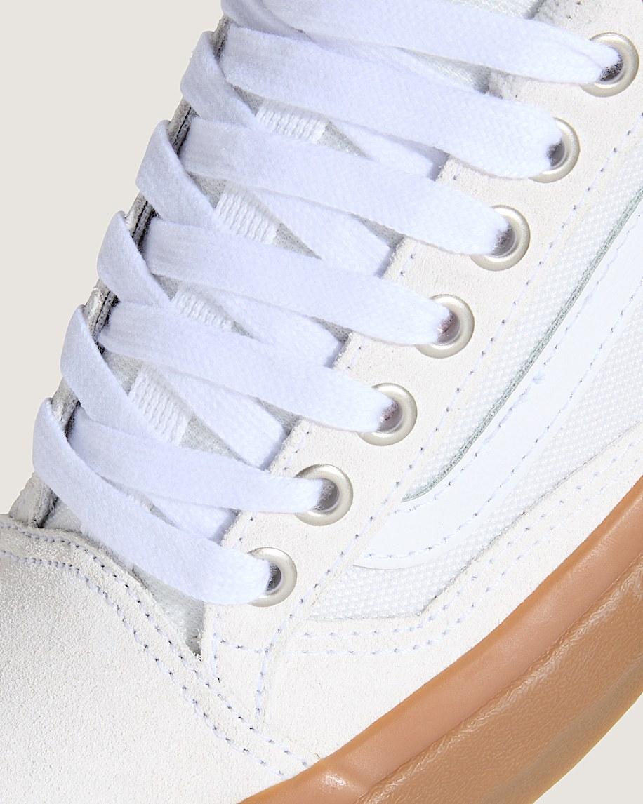 Skate Old Skool 36+ Gum Shoe in White| Vans US Product Image