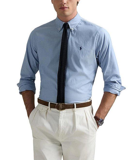 Polo Ralph Lauren Classic-Fit Stretch Oxford Long-Sleeve Woven Shirt Product Image