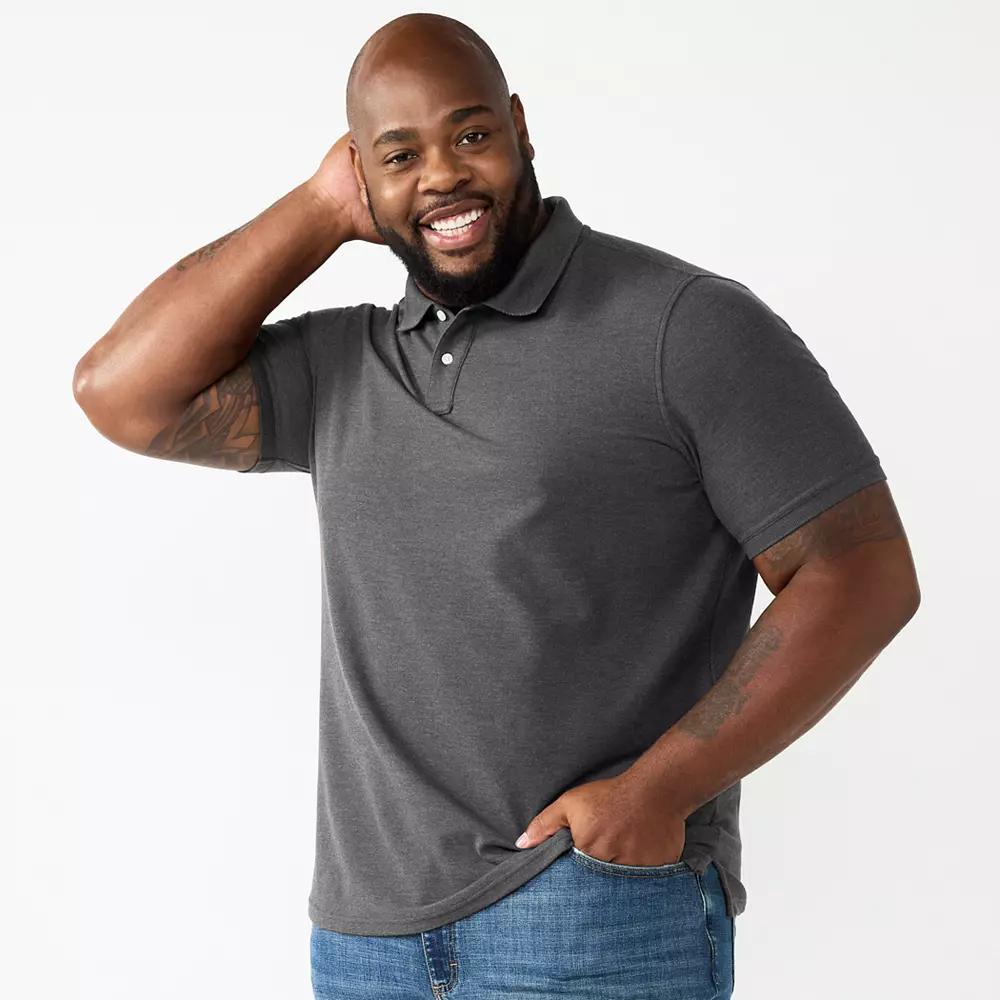Big & Tall Sonoma Goods For Life® Short Sleeve Pique Polo, Men's,  Product Image