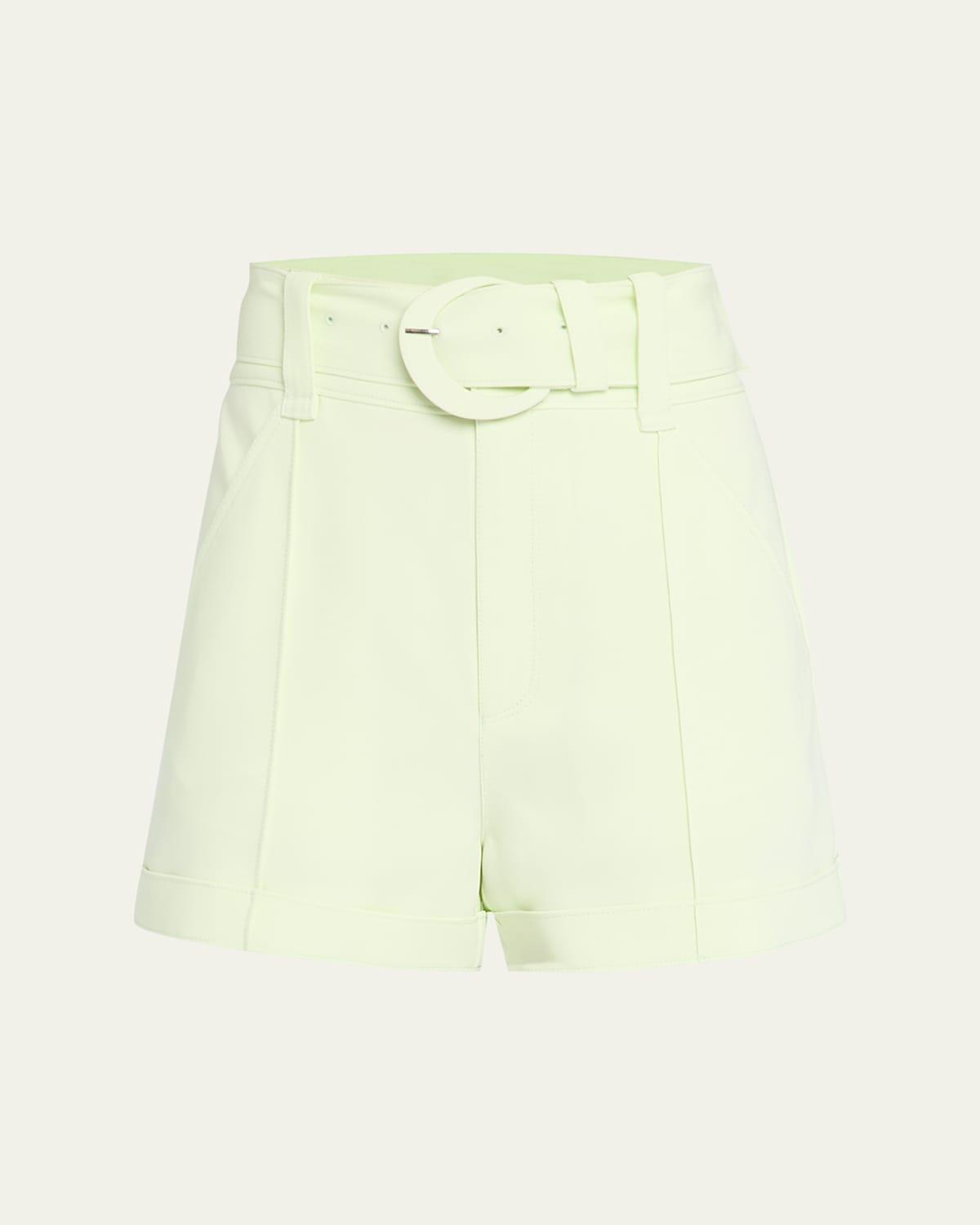 Womens Aldi Belted High-Waisted Shorts Product Image