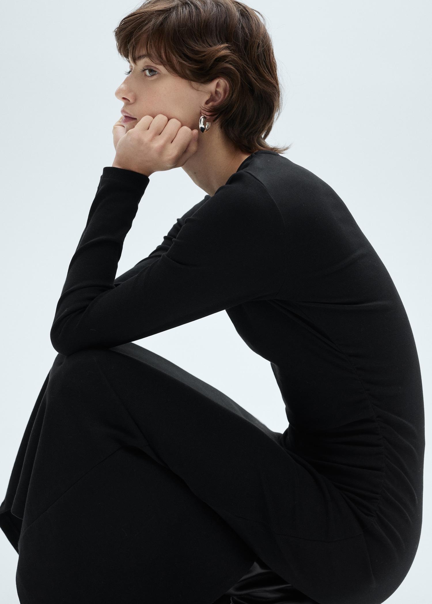 Cotton midi dress - Women | MANGO USA Product Image