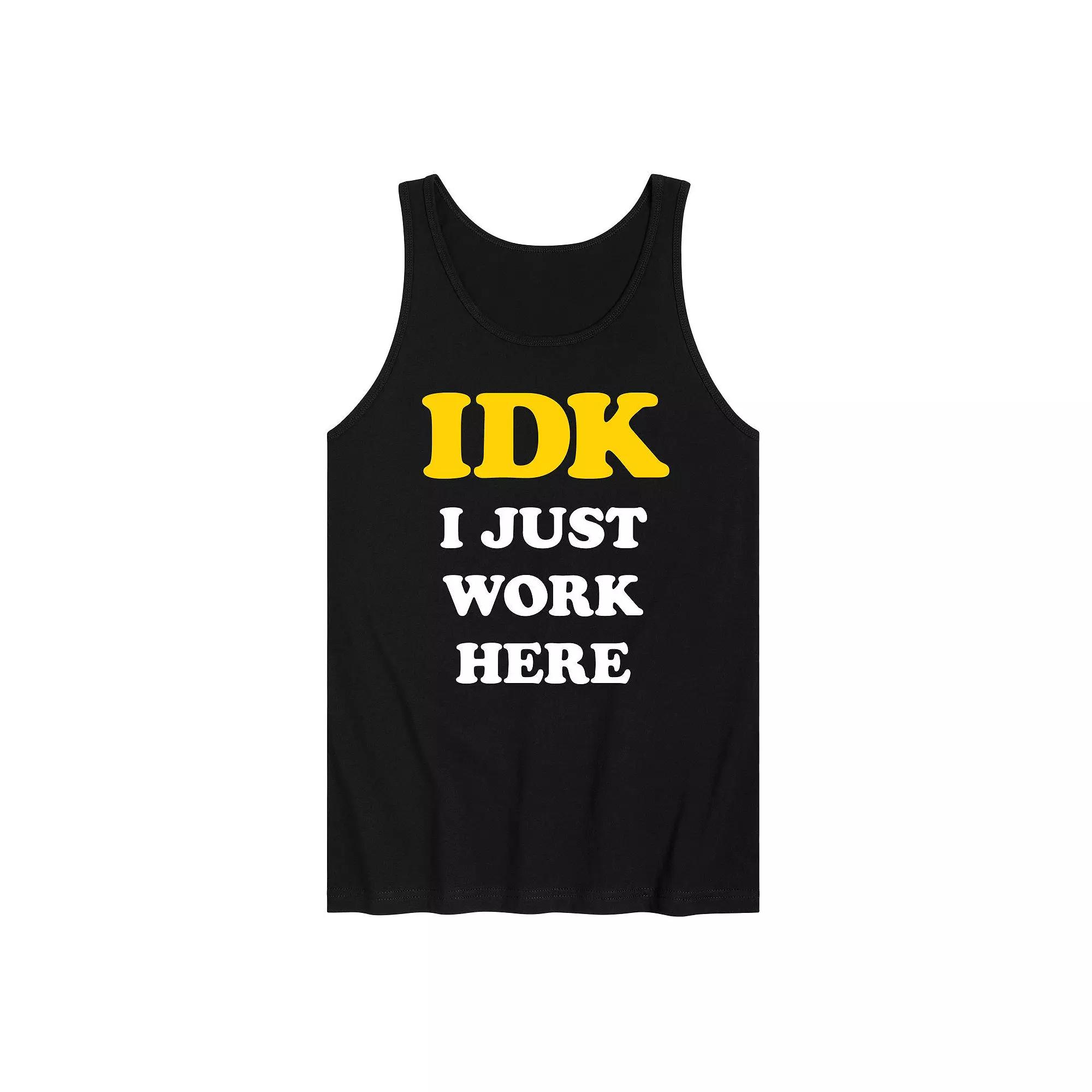 Men's Barbie® Already Tired Work Graphic Tank Top,  Product Image