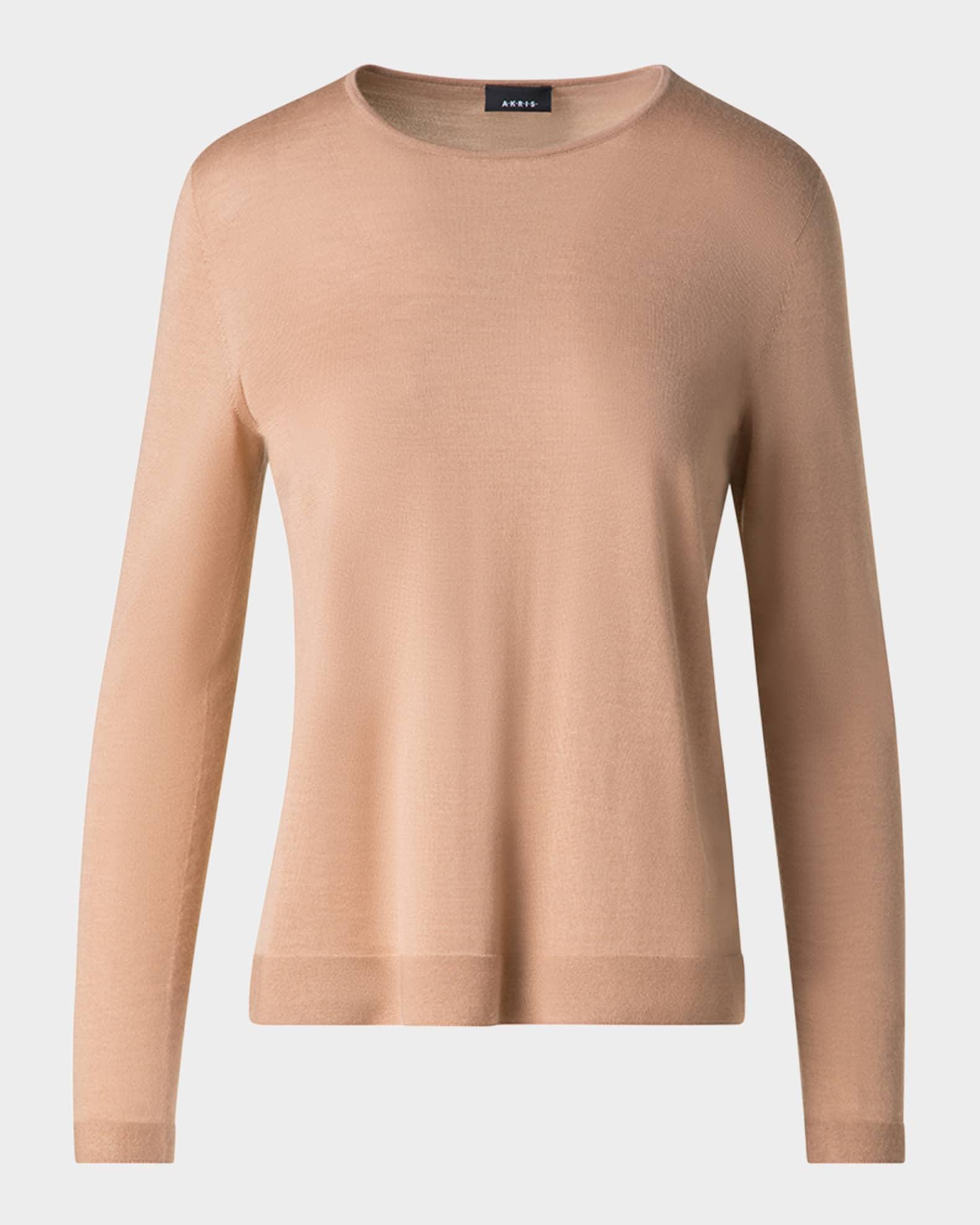 Seamless Cashmere-Silk Crewneck Sweater Product Image