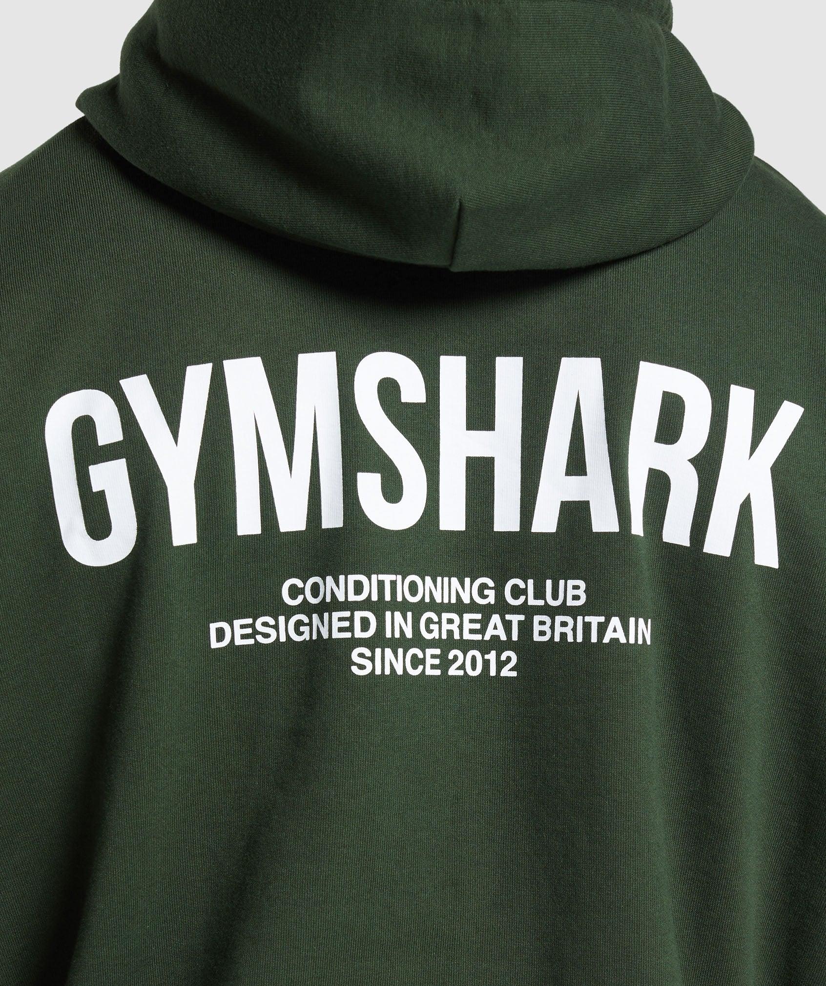 Gymshark Conditioning Club Hoodie - Trail Green Male Product Image