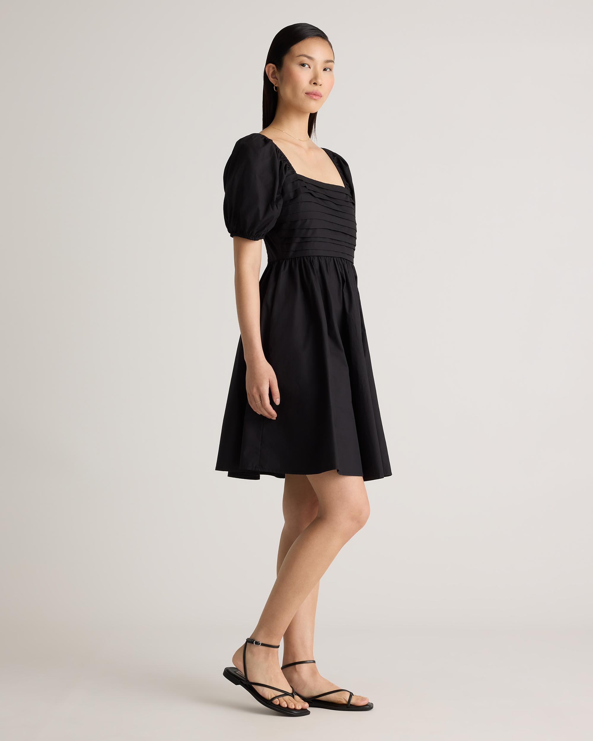 Quince | Women's Ruched Mini Dress Size XL, Organic Cotton Product Image