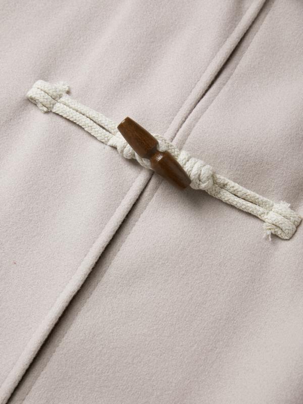 Preppy Horn Buckle Longline Jacket Product Image