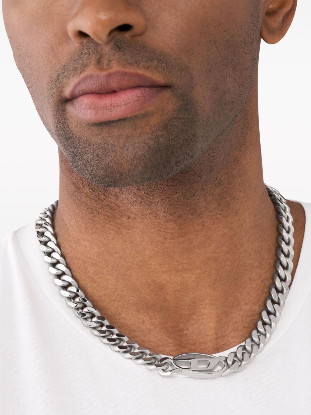 Oval D curb-chain necklace Product Image