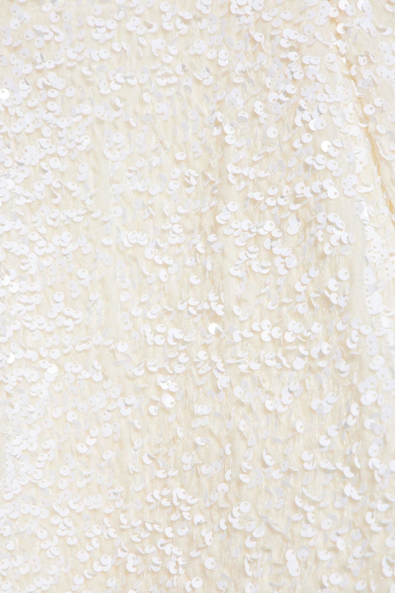 Katerina Sequin Mini Dress - Ivory Product Image