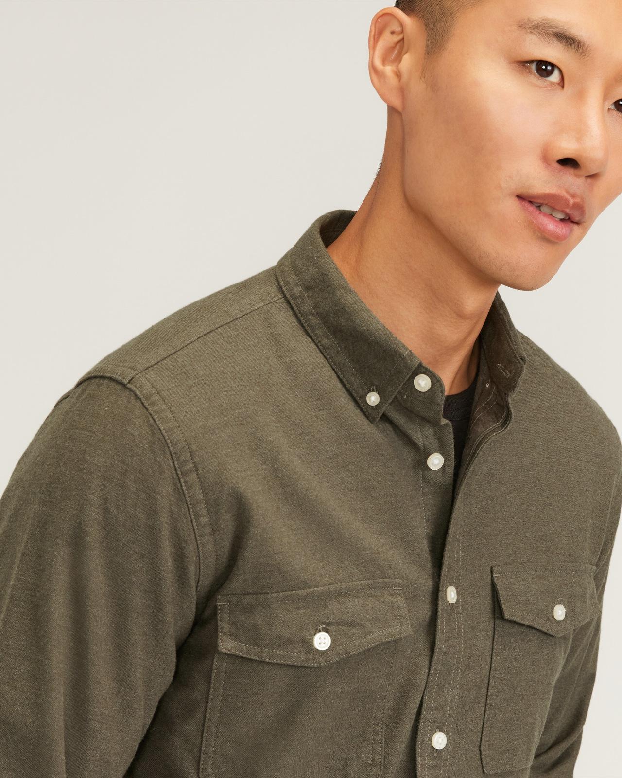Mens Brushed Flannel Shirt by Everlane Product Image