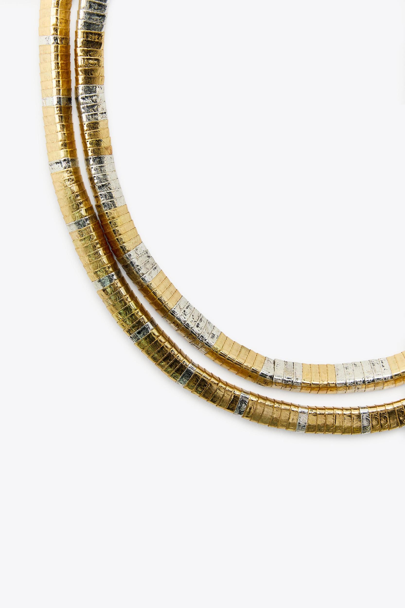 PACK OF 2 COMBINED METAL PIECE NECKLACES Product Image