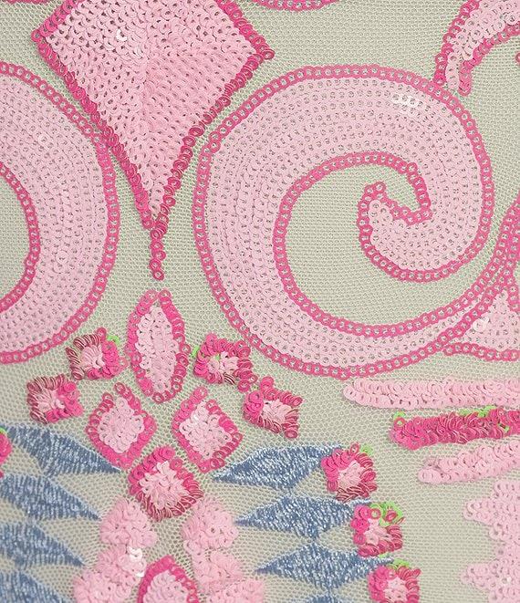 Next Up Printed Scoop Neck Spaghetti Strap Front Slit Dress Product Image