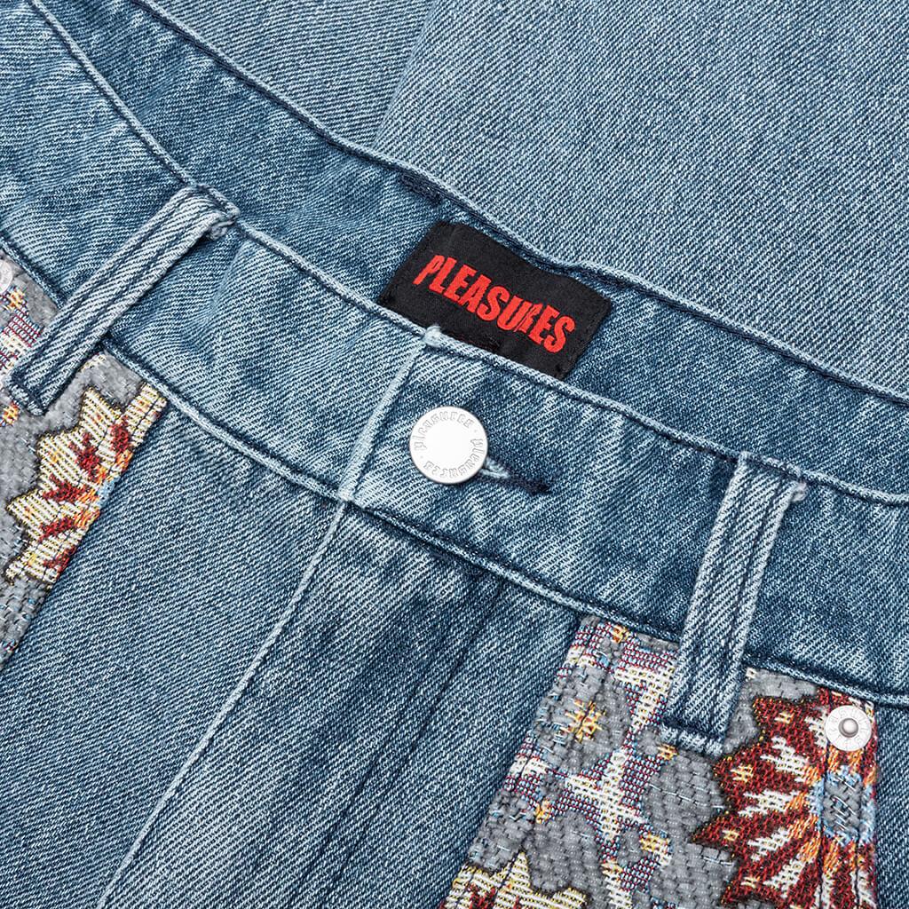 Floral Ultra Double Knee - Indigo Male Product Image