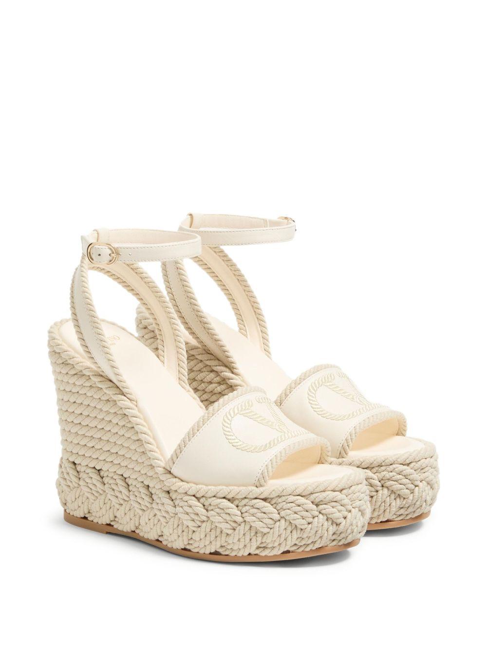 130mm VLogo Torchon wedge sandals Product Image
