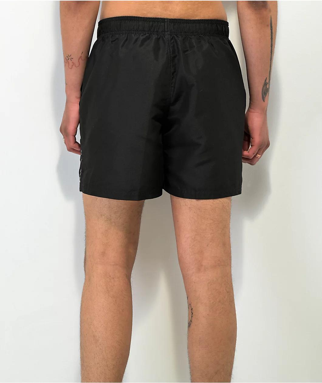 Nike Swim Swoosh Break Black Board Shorts Product Image