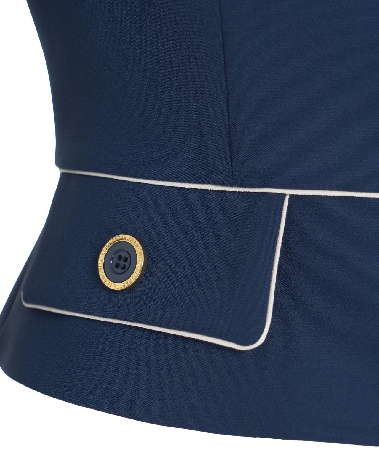 Crêpe blazer with foulard Product Image