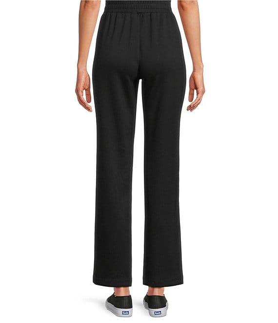 Allison Daley Pull-On Waist Straight Leg Knit Pants Product Image