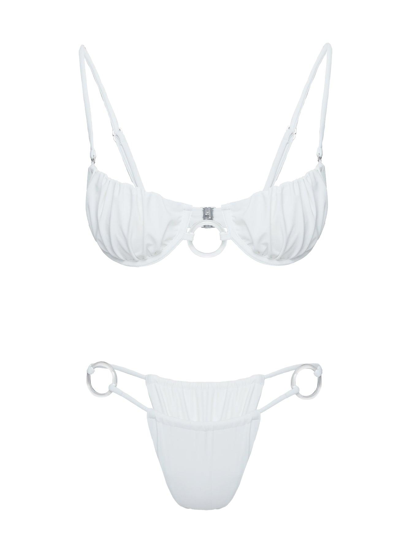 Talija Ring Bikini Bottoms White Product Image