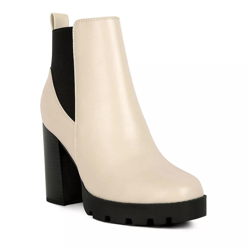 London Rag Bolt Women's Block Heeled Chelsea Boots,  Product Image