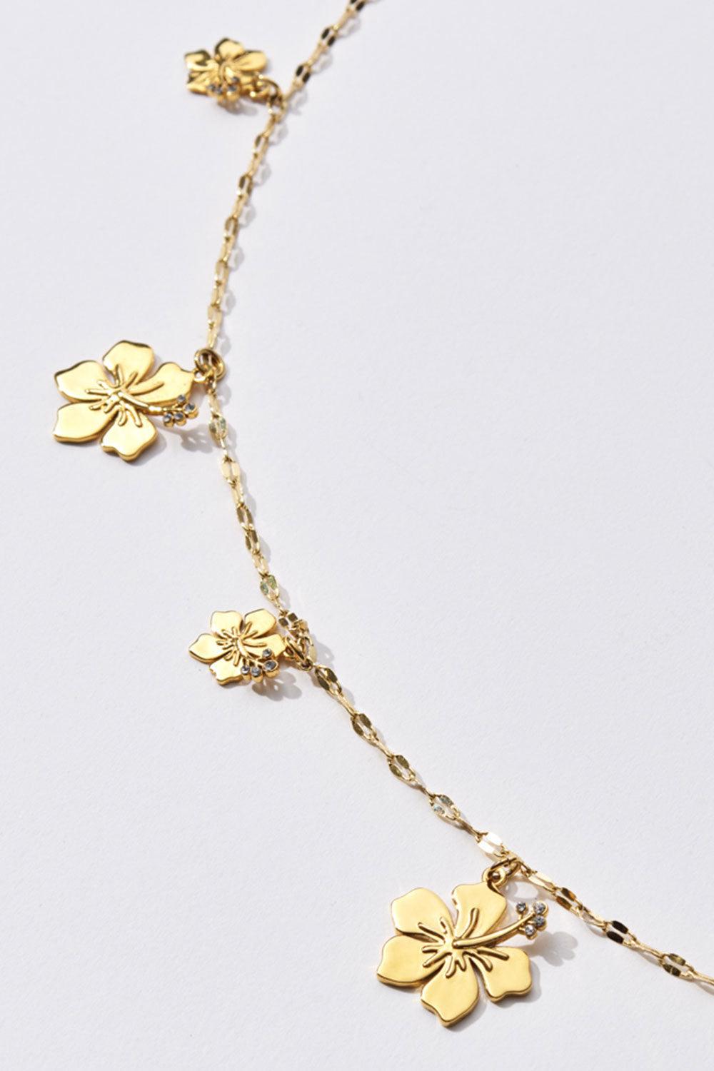 Daisy Chain Necklace - Papaya Product Image