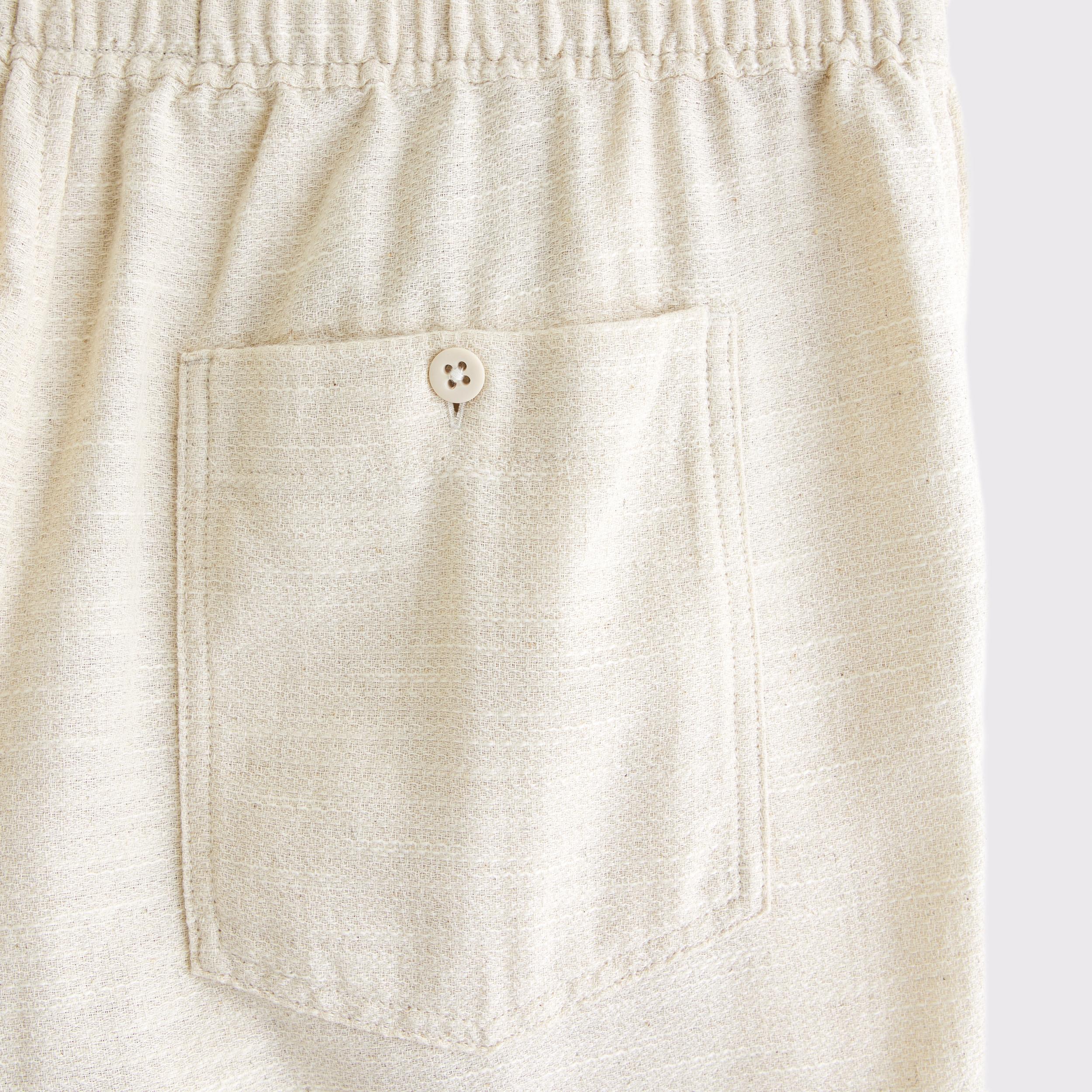 Baggy Cotton Texture Pull-On Pant Product Image