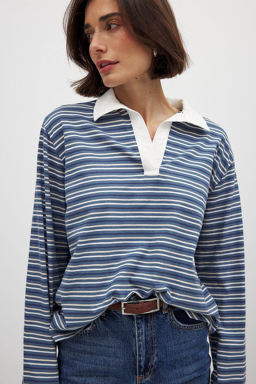 Long Sleeve Polo Shirt Product Image