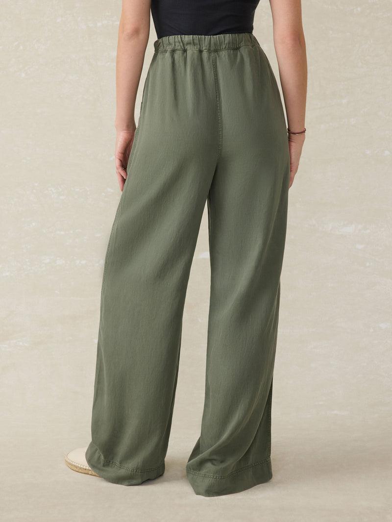 Topanga Drape Pant - Thyme Product Image