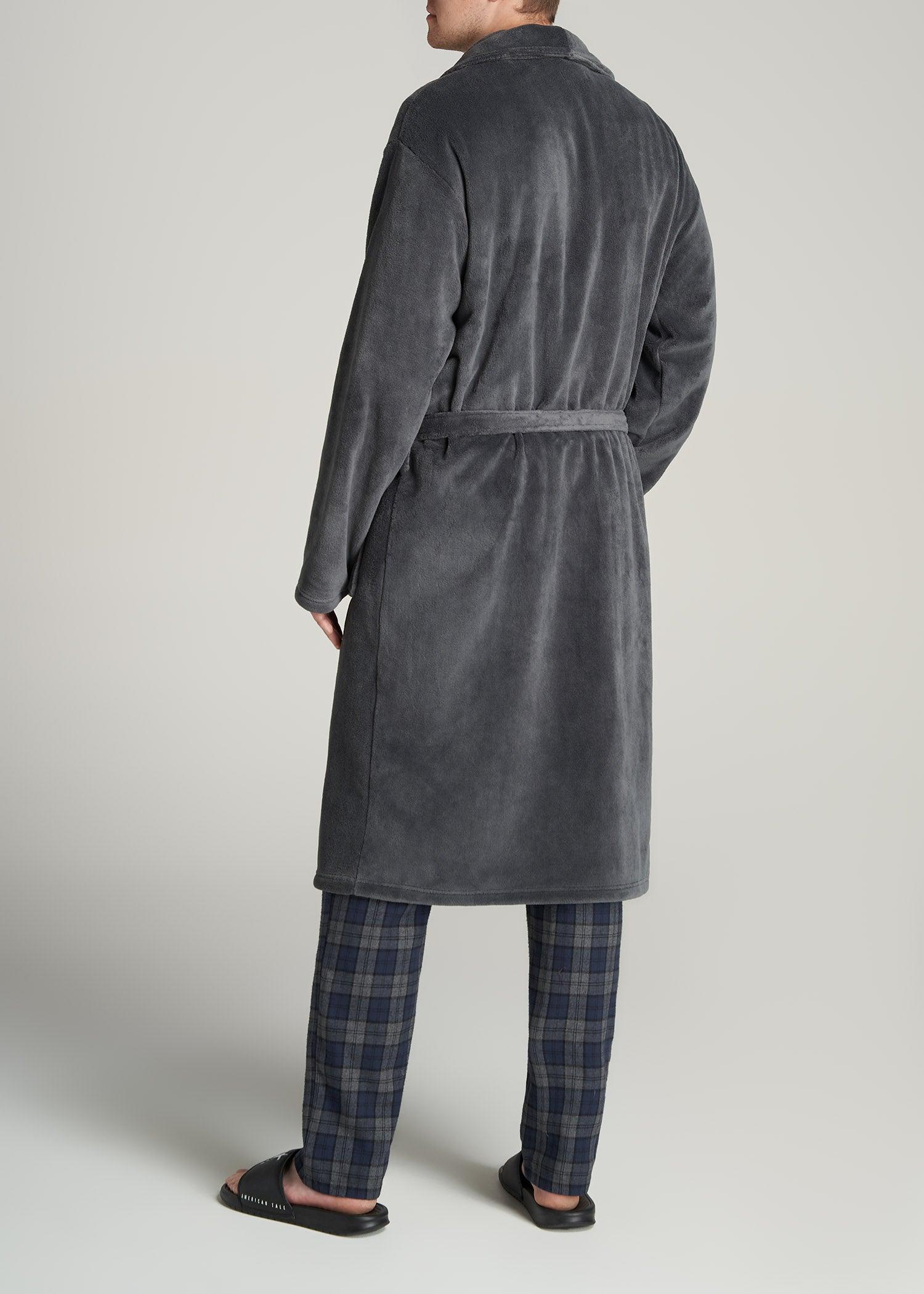 Robe for Tall Men in Charcoal Male Product Image