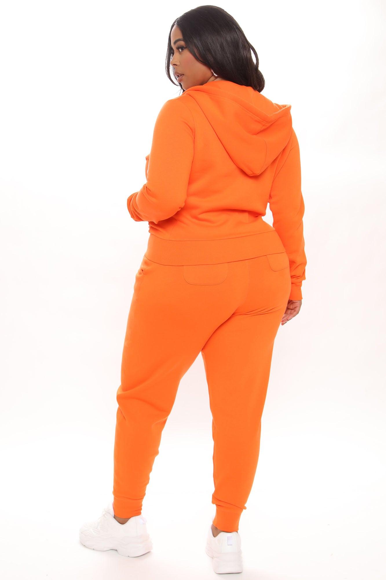 Relaxed Vibe Zip Up Jacket - Orange Product Image