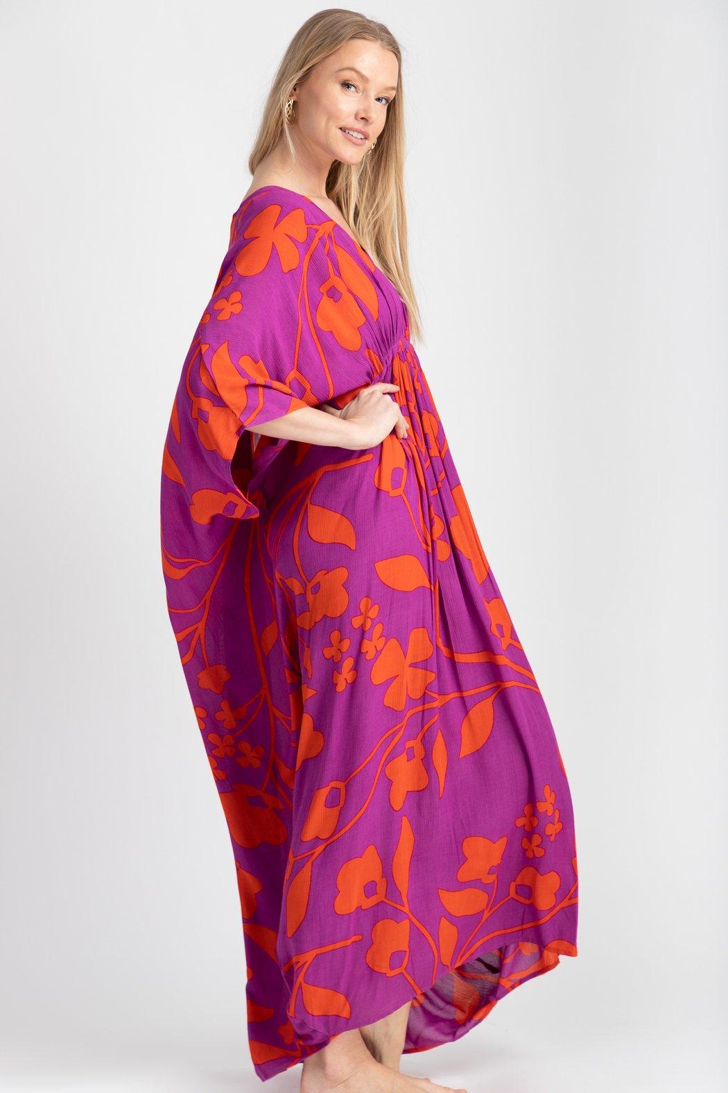Bold Floral Kaftan Maxi Product Image