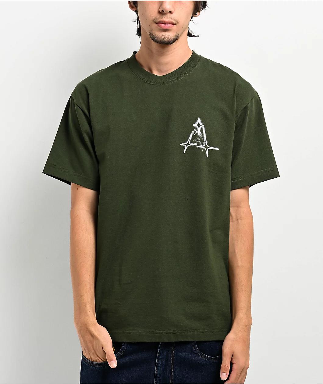 HUF Gleam Hunter Green T-Shirt Product Image