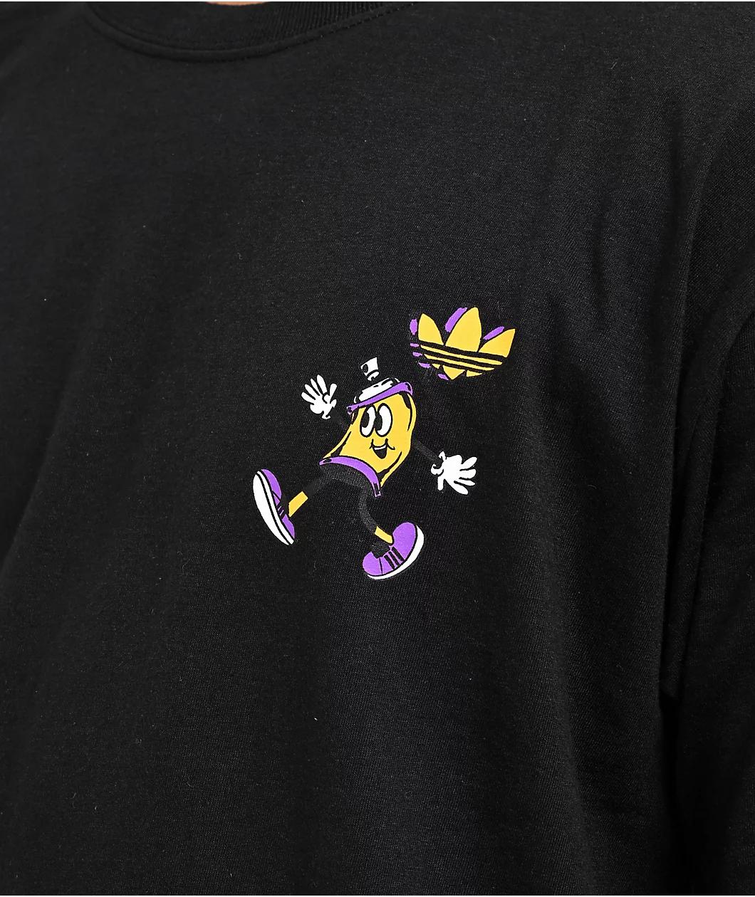 adidas Originals Spray Trefoil Black T-Shirt Product Image