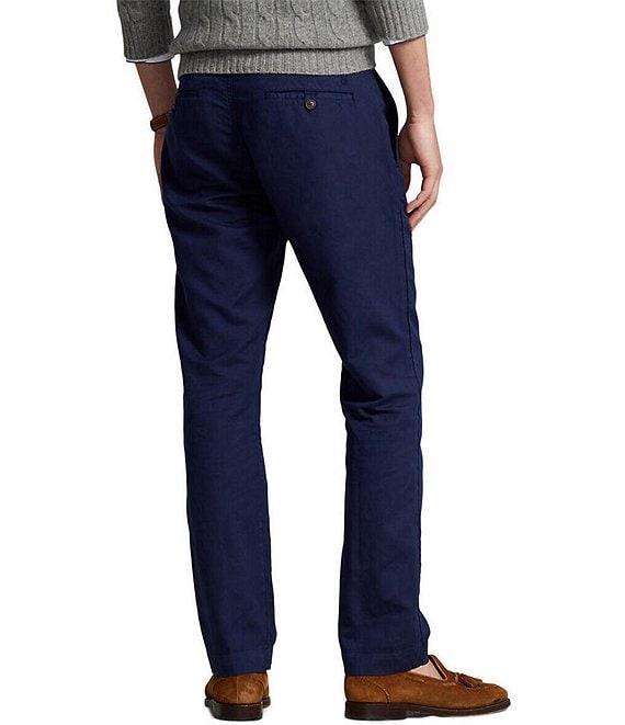 Polo Ralph Lauren Straight Fit Linen Blend Pants Product Image