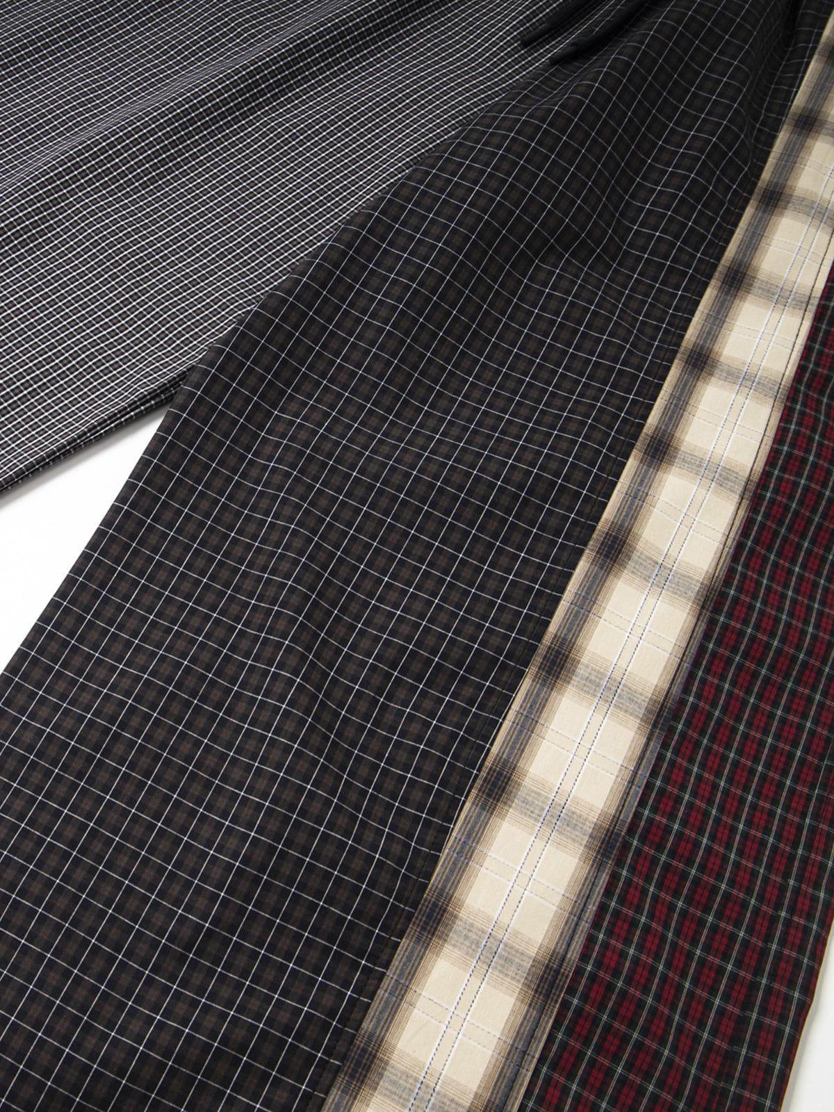 Aelfric Eden Plaid Patchwork Baggy Pants Product Image