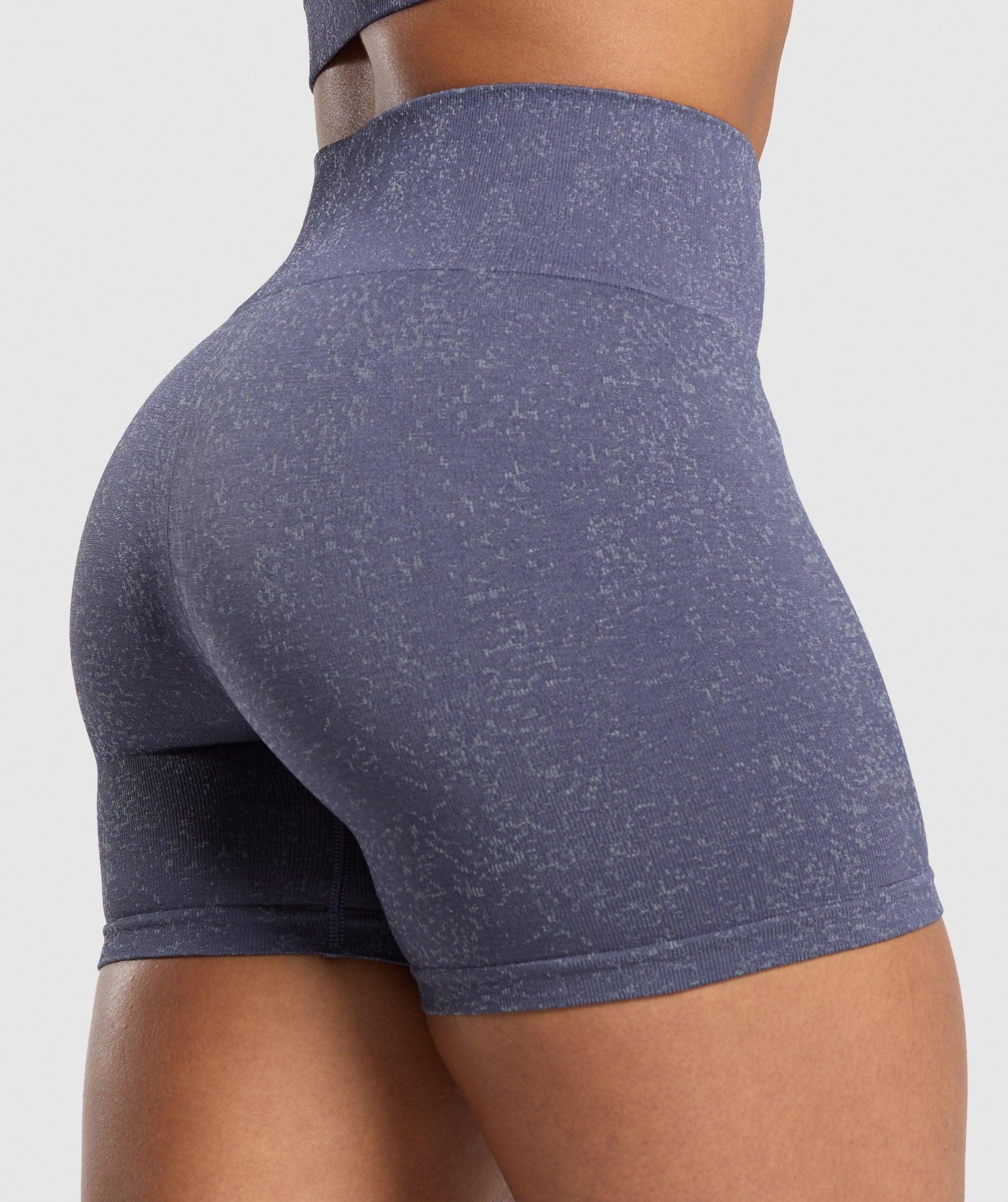 Gymshark Adapt Fleck Seamless Shorts - Weighted Purple/Metal Purple Female Product Image