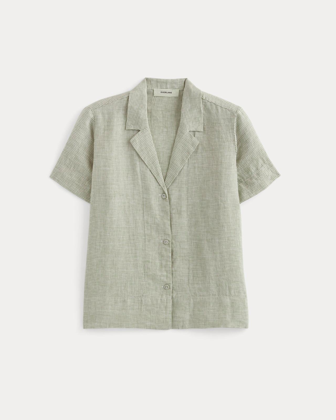 The Notch Shirt in Linen Product Image