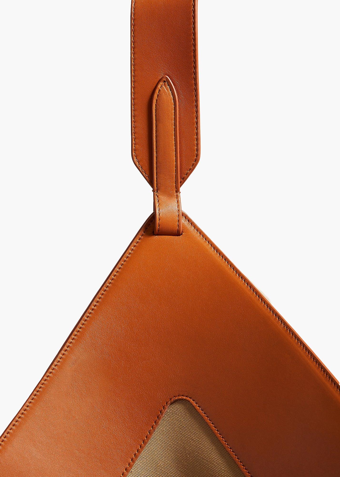 Medium Lotus Tote in Honey and Tan Leather Product Image