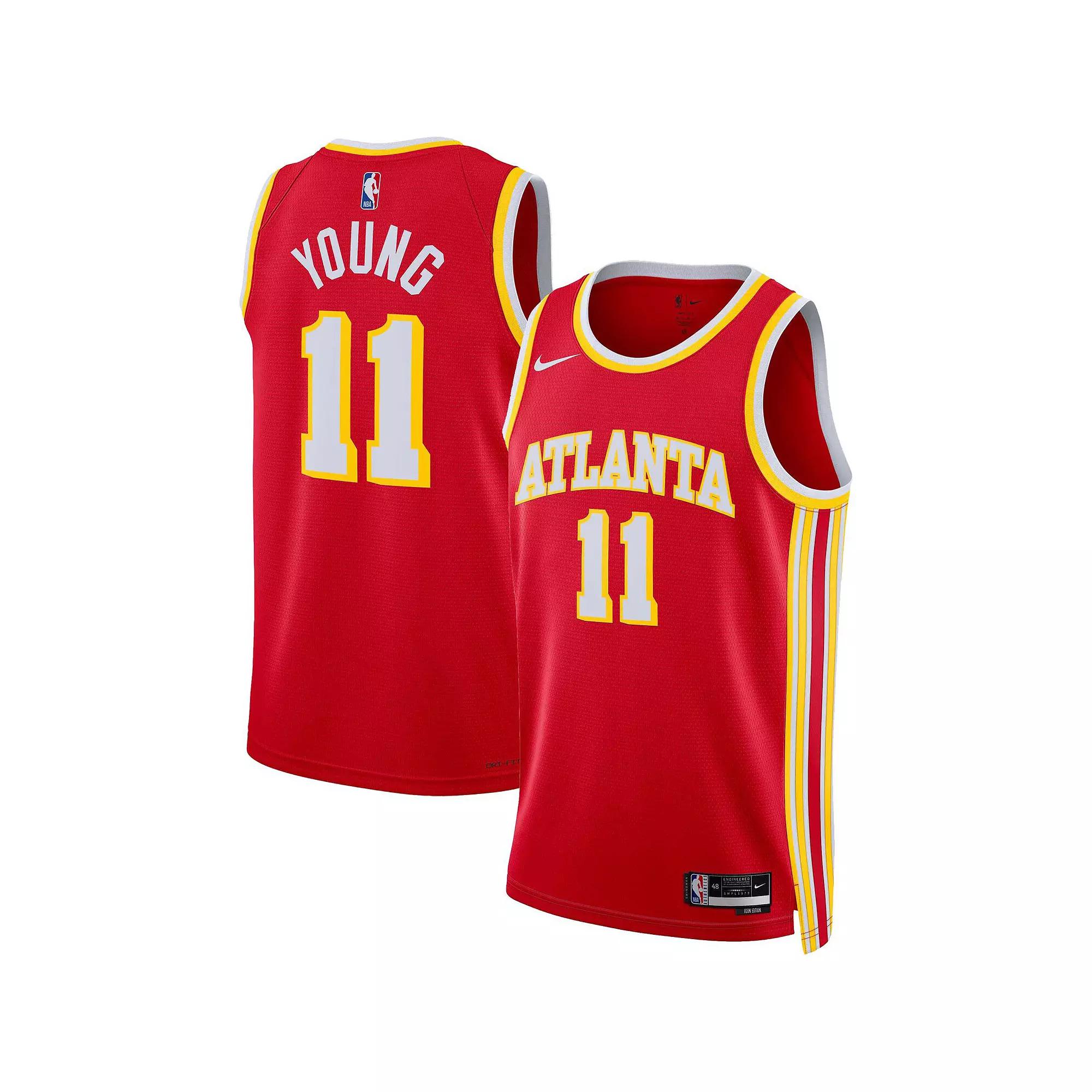 Atlanta Hawks Icon Edition Nike Mens Dri-FIT NBA Swingman Jersey | DN1995-657 Product Image