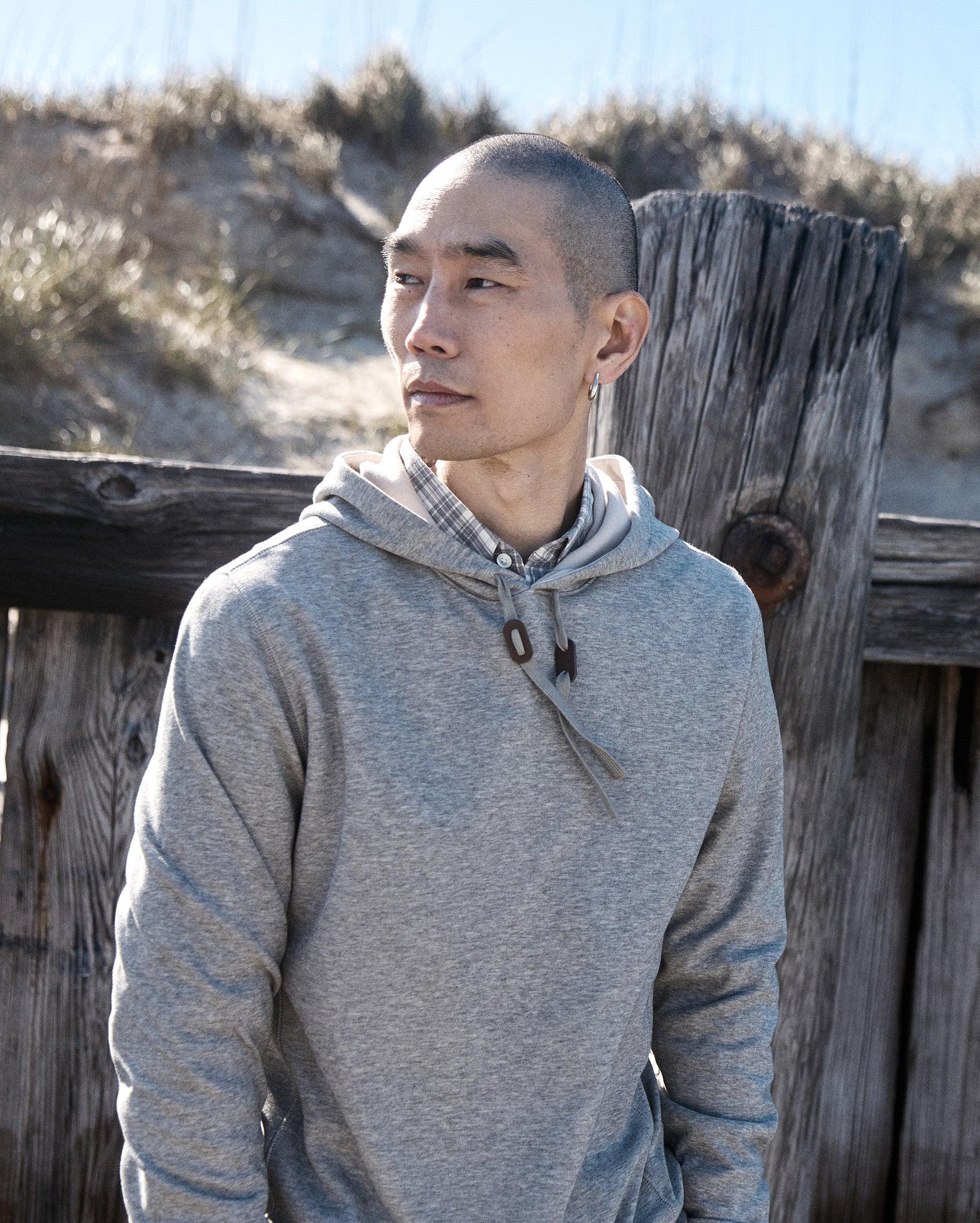 Rib Hoodie Pullover -  Product Image